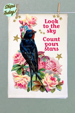 Count Your Stars Organic Tea Towel