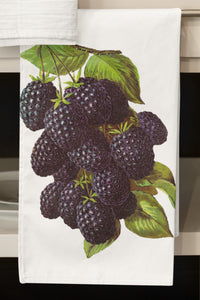 Blackberry Retro Organic Kitchen Towel