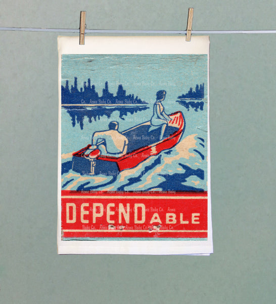 DEPENDable Boaters Organic Kitchen Tea Towel