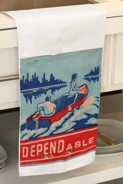 DEPENDable Boaters Organic Kitchen Tea Towel