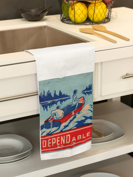 DEPENDable Boaters Organic Kitchen Tea Towel