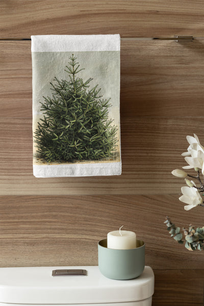 Natural Fir Tree Organic Tea Towel