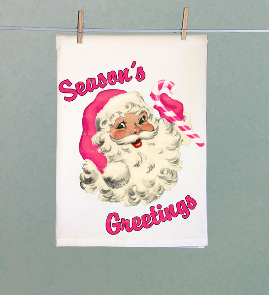 Jolly Santa Organic Tea Towel