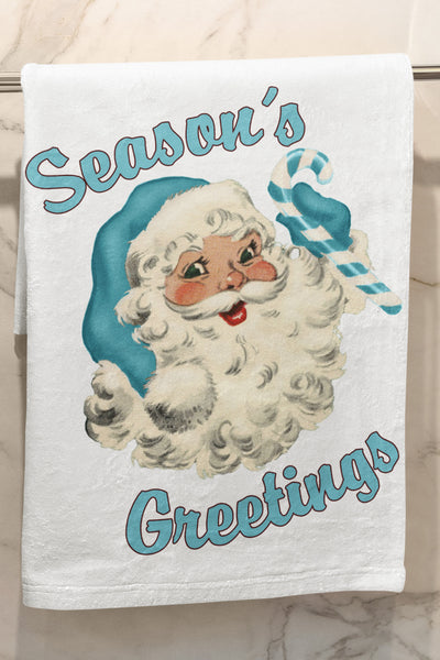 Jolly Santa Organic Tea Towel