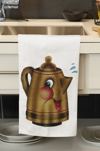 Happy Coffee Organic Kitchen Tea Towel