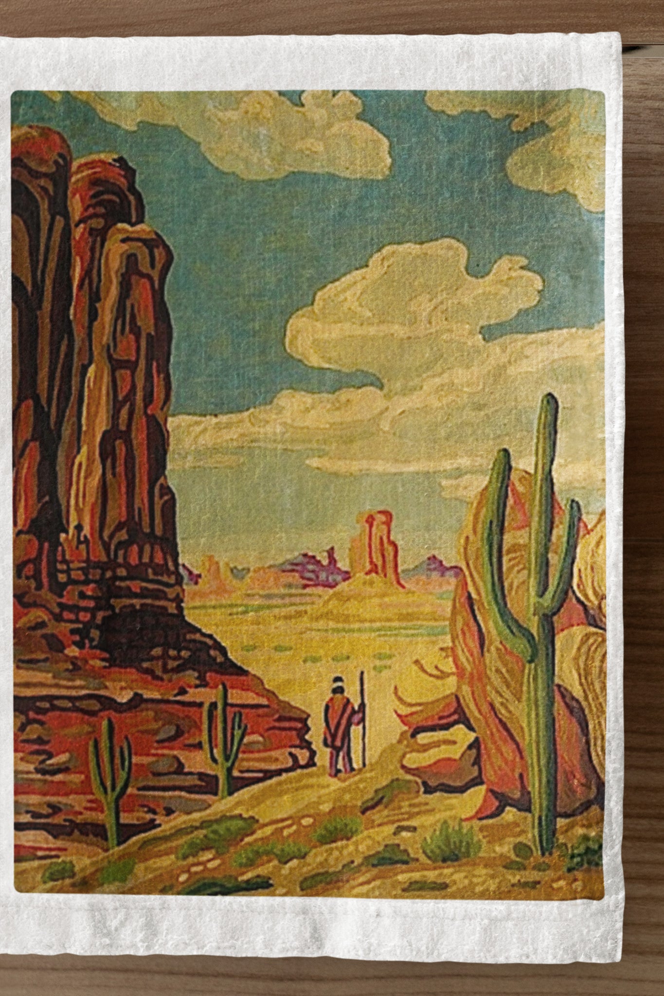 Southwest Desert Organic Tea Towel