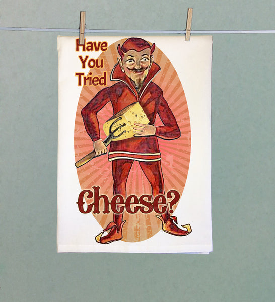 Avez-vous essayé le fromage? Organic Tea Towel
