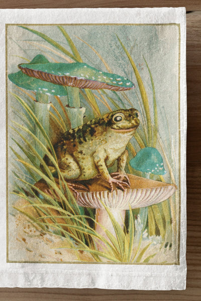 Grassland Frog Organic Kitchen Towel