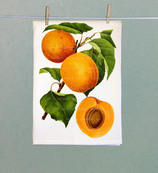 Natural Apricots Organic Tea Towel