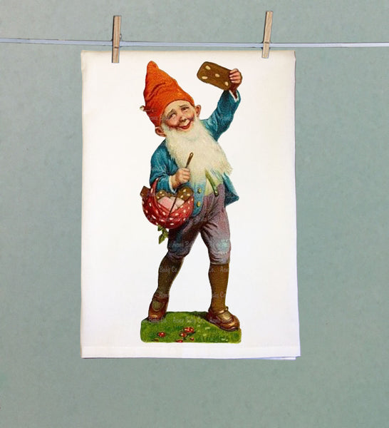 Gnome Retro Organic Kitchen Towel