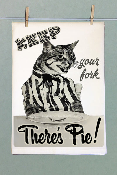 Keep Your Fork! Organic Tea Towel