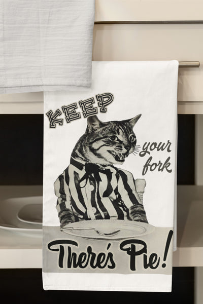 Keep Your Fork! Organic Tea Towel