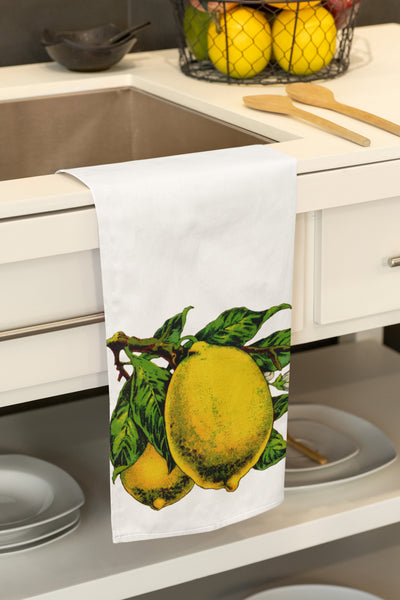 Lemons Organic Tea Towel