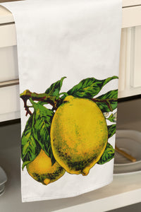 Lemons Organic Tea Towel