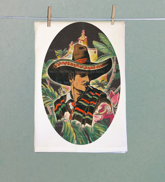 Handsome Caballero Organic Kitchen Tea Towel
