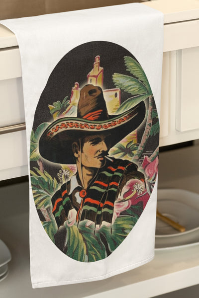 Handsome Caballero Organic Kitchen Tea Towel