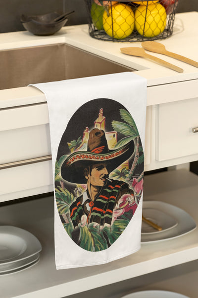 Handsome Caballero Organic Kitchen Tea Towel