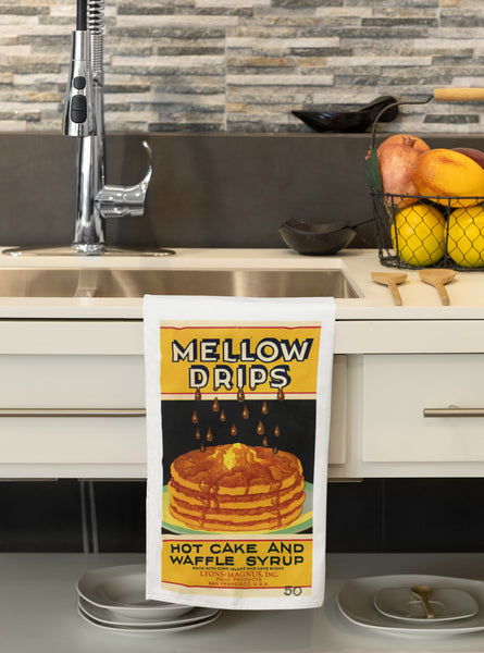 Mellow Drips Pancake Syrup Organic Kitchen Towel