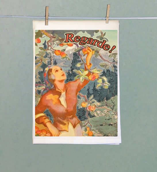 Regarde! Organic Kitchen Tea Towel