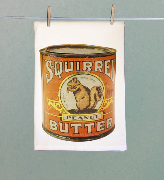 Squirrel Peanut Butter Organic Kitchen Towel