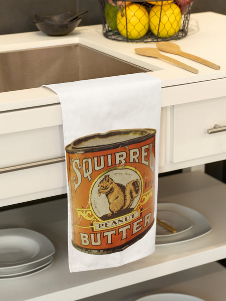 Squirrel Peanut Butter Organic Kitchen Towel