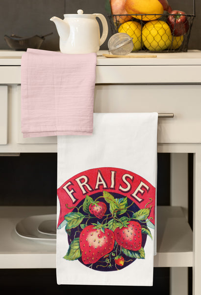 Fraise Organic Tea Towel