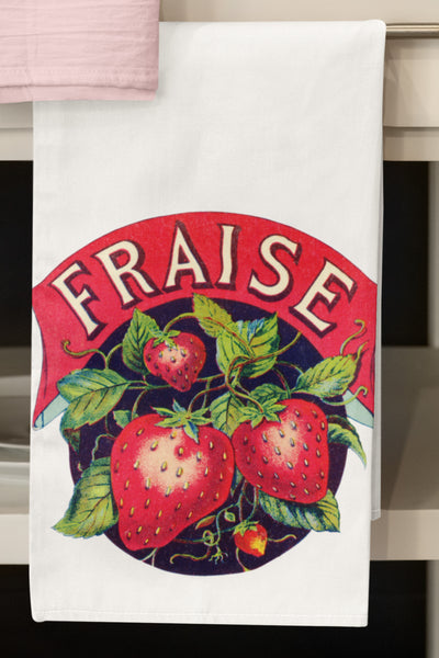 Fraise Organic Tea Towel