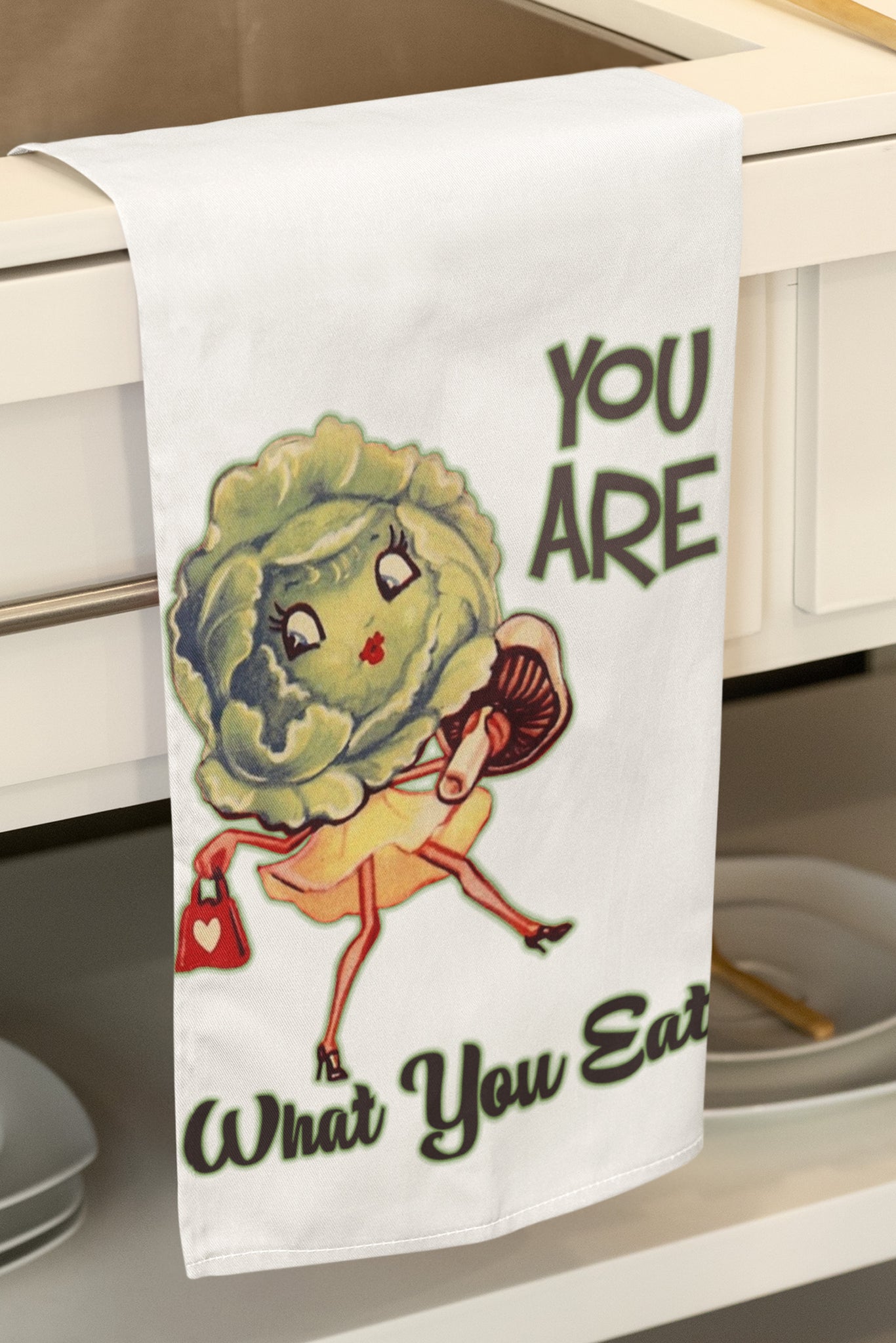 You Are What You Eat Organic Tea Towel