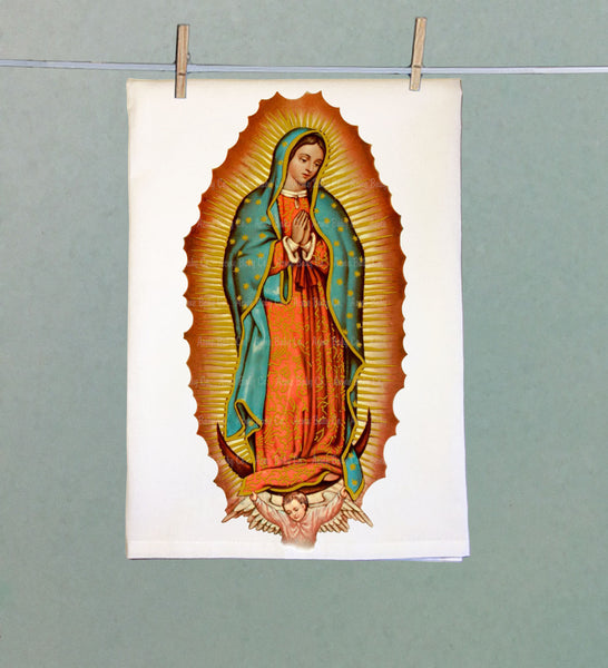 Virgin de Guadalupe Organic Tea Towel