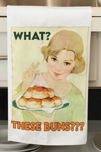 These Buns?? Organic Tea Towel