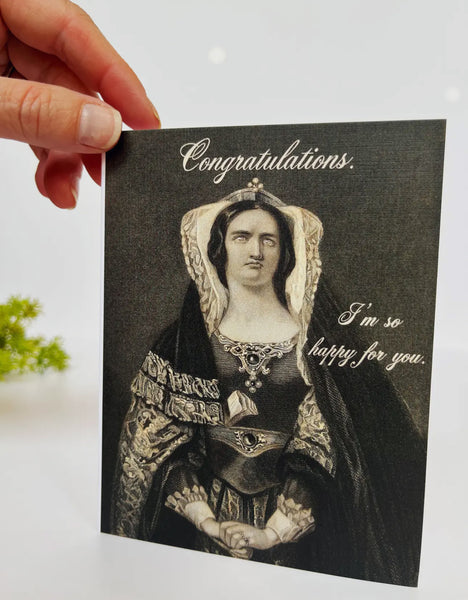 So Happy For You Funny Congratulations Card