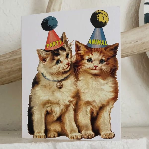 Party Cats Funny Birthday or Celebration Card