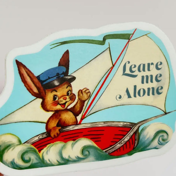 Leave Me Alone Funny Sticker