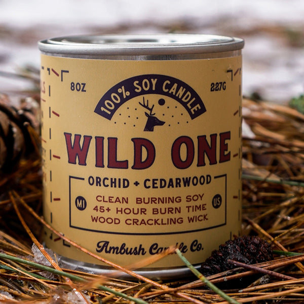 Wild One | Orchid + Cedarwood 8oz Soy Candle