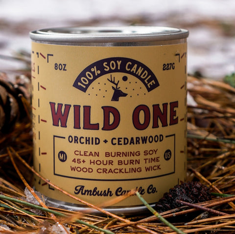 Wild One | Orchid + Cedarwood 8oz Soy Candle