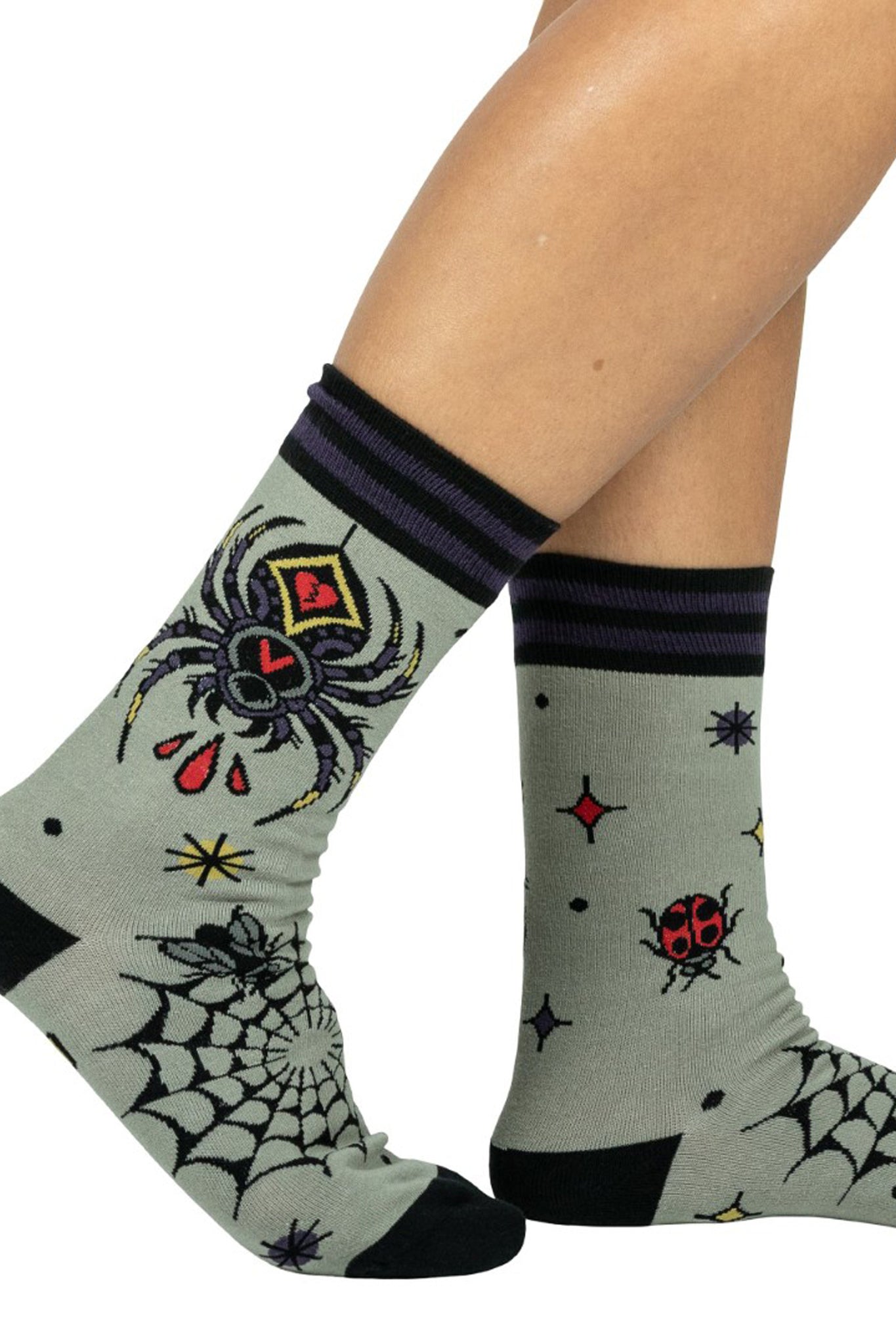 Widow's Web Crew Socks