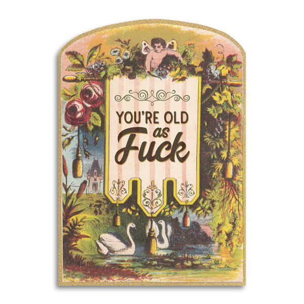 You’Re Old As Fuck - Vintage Birthday Card