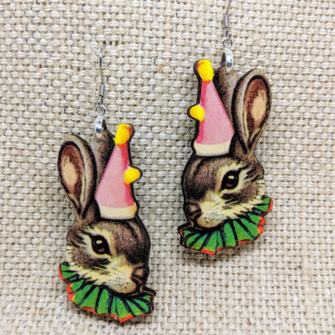 Party Bunny Earrings - Circus