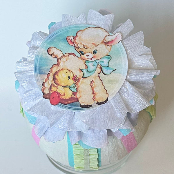 Baby Shower Lamb Deluxe Surprise Ball - Special Edition
