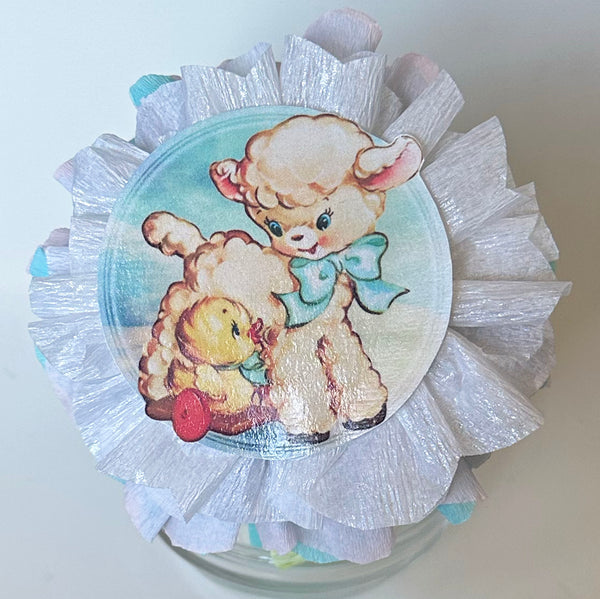 Baby Shower Lamb Deluxe Surprise Ball - Special Edition