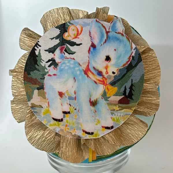 Blue Kitsch Deer Deluxe Surprise Ball - Special Edition