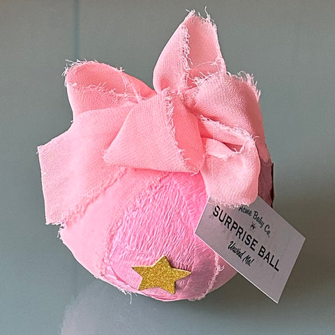 Pink and Gold Star Deluxe Surprise Ball
