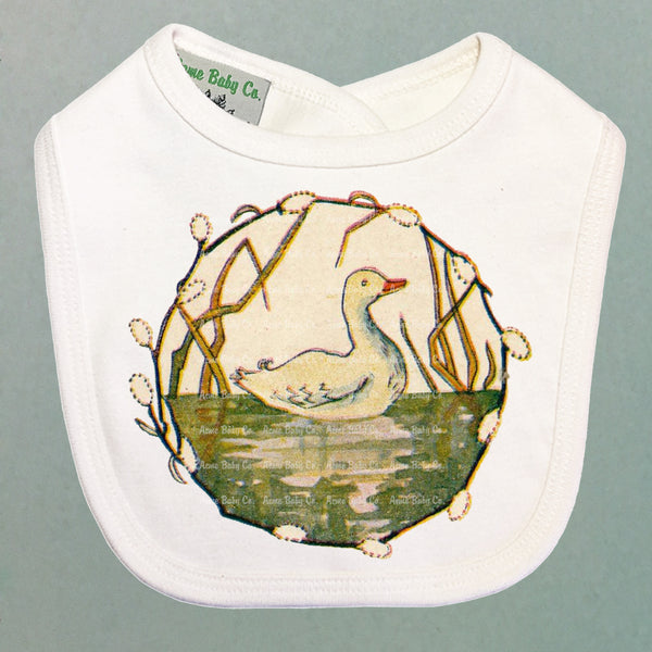 White Duck Organic Baby Bib