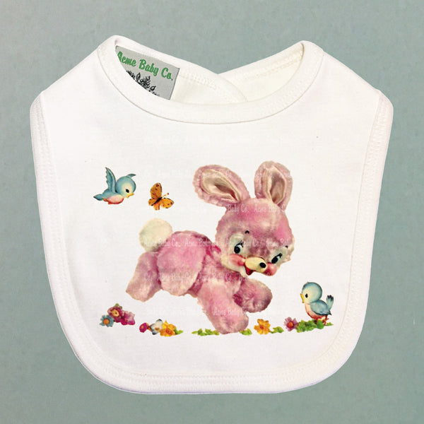Hoppity Bunny Organic Baby Bib