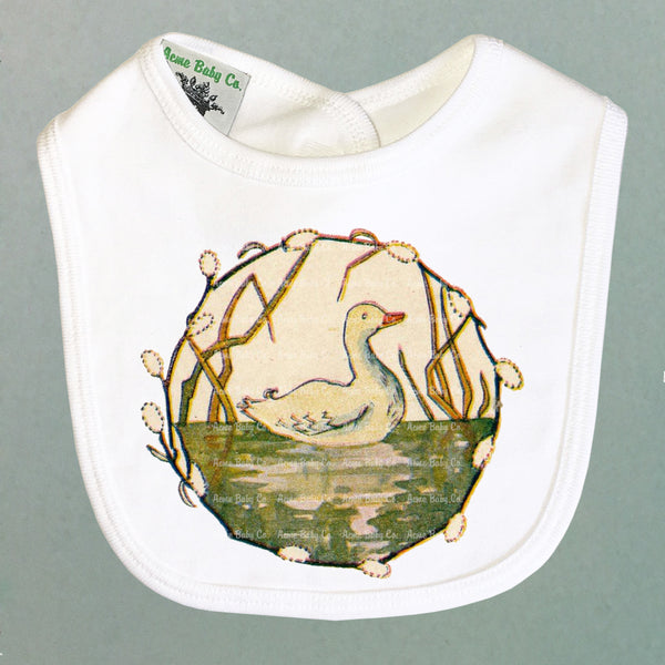 White Duck Organic Baby Bib