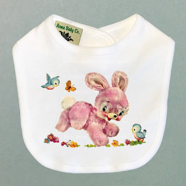 Hoppity Bunny Organic Baby Bib