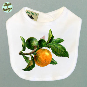 Natural Oranges Organic Baby Bib