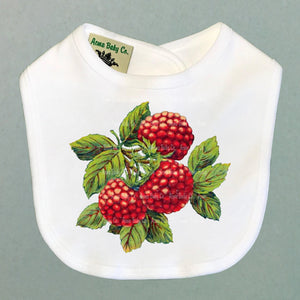 Fresh Raspberries Organic Baby Bib