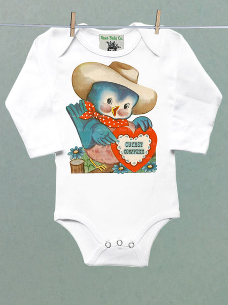 Cutest Cowpoke Organic One Piece Baby Bodysuit
