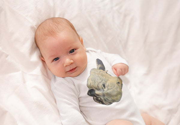 Beautiful Cow Organic One Piece Baby Bodysuit